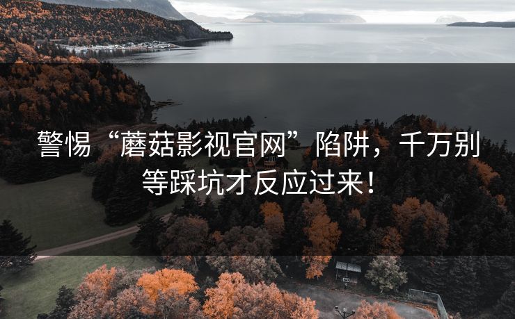 警惕“蘑菇影视官网”陷阱，千万别等踩坑才反应过来！